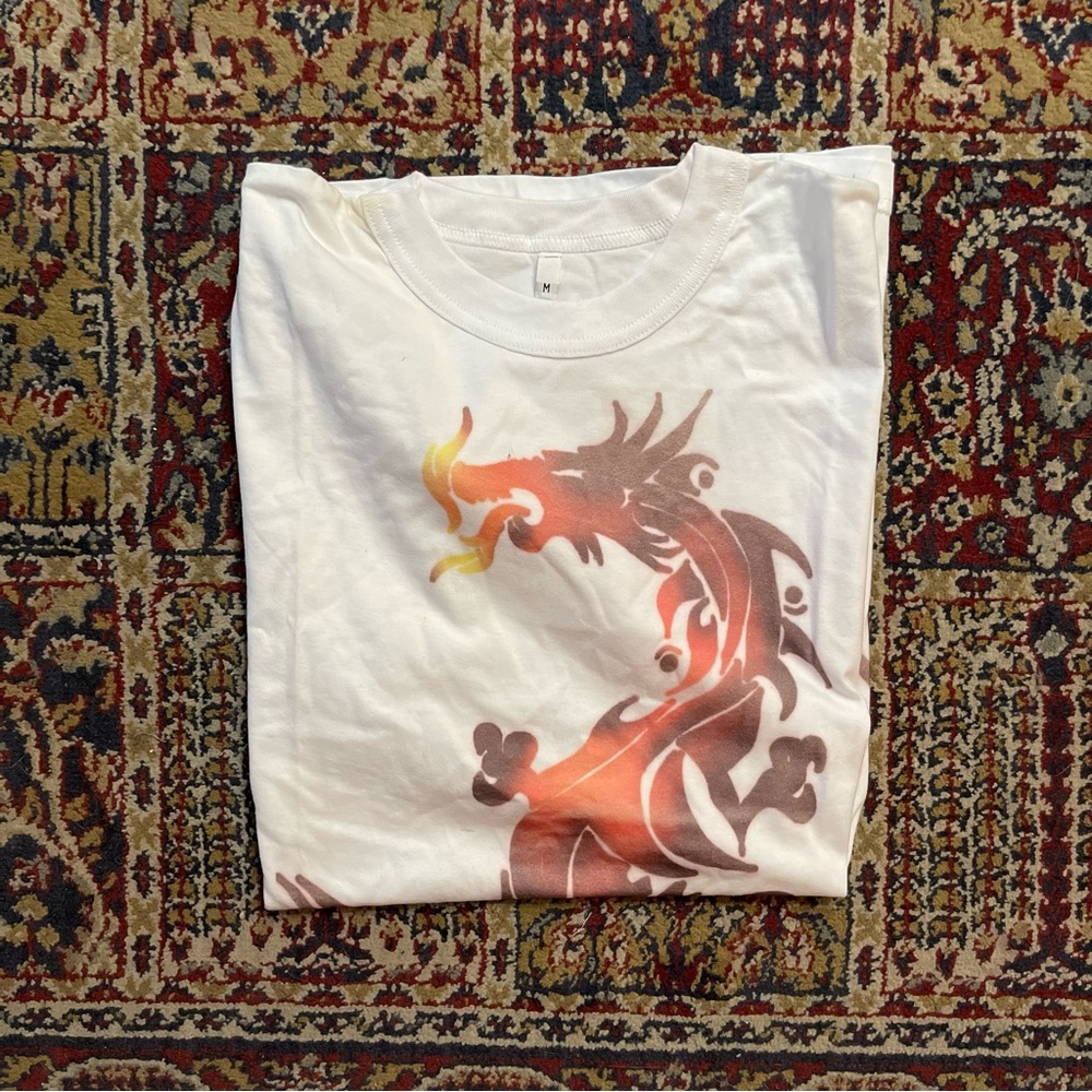 🌈 Cool fire dragon shirt - Picture 4 of 4
